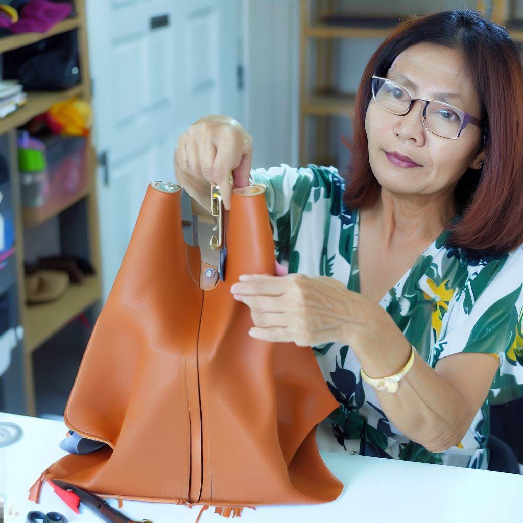 Ajout des fermetures et poignées pour créer un sac à main