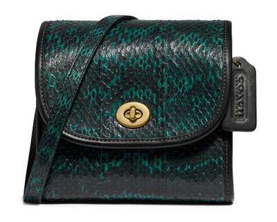 Sac Coach en peau de serpent