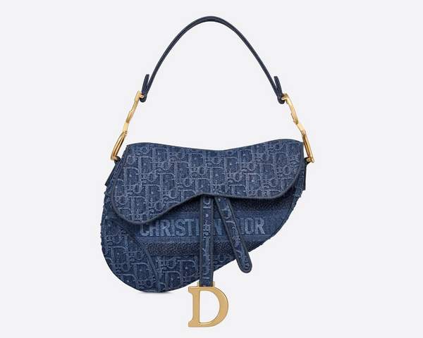 Sac Saddle Dior en toile de jean