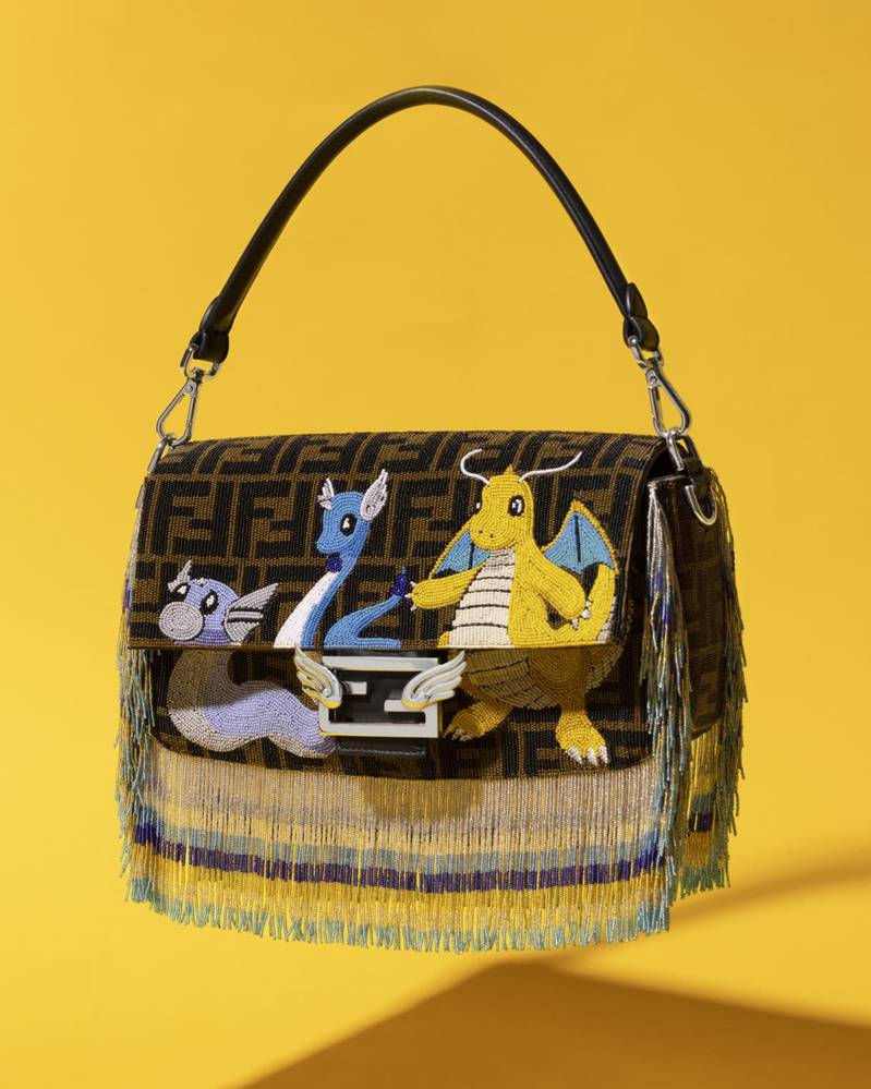 Fendi x Fragment x Pokemon perles et de broderies