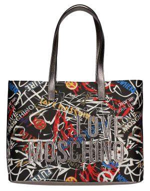 Fourre-tout Moschino LOVE Graffittii pour femmes