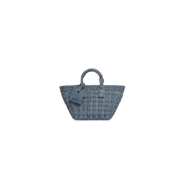 PANIER A BANDOULIERE BISTRO MODELE XS EN DENIM POUR FEMME EN BLEU