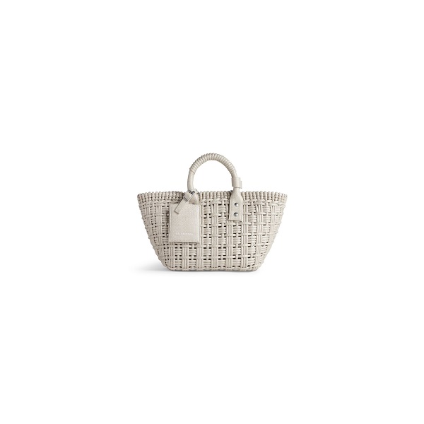 PANIER A BANDOULIERE BISTRO MODELE XS POUR FEMME EN BLANC CASSE