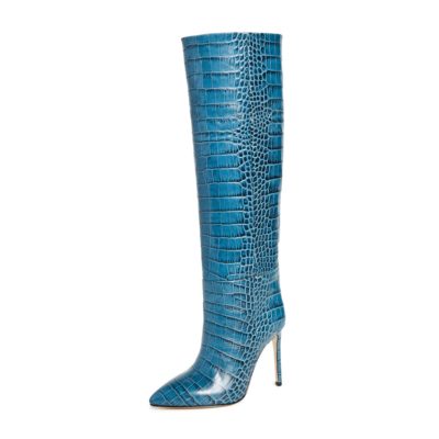 Bottes hautes Paris Texas Moc Croco