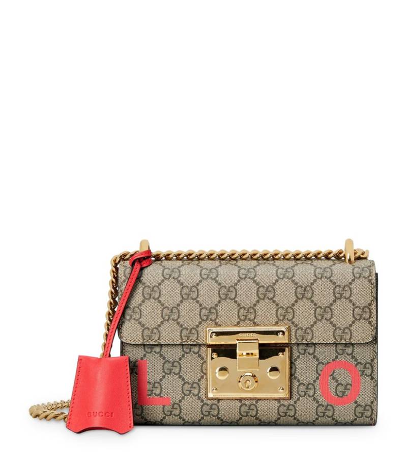 Petit sac de Saint Valentin en toile neutre Gucci pour femme