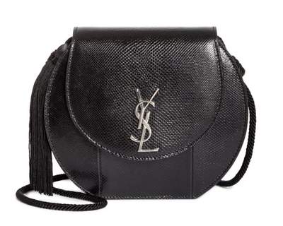 Sac Saint Laurent Demi lune en peau de serpent