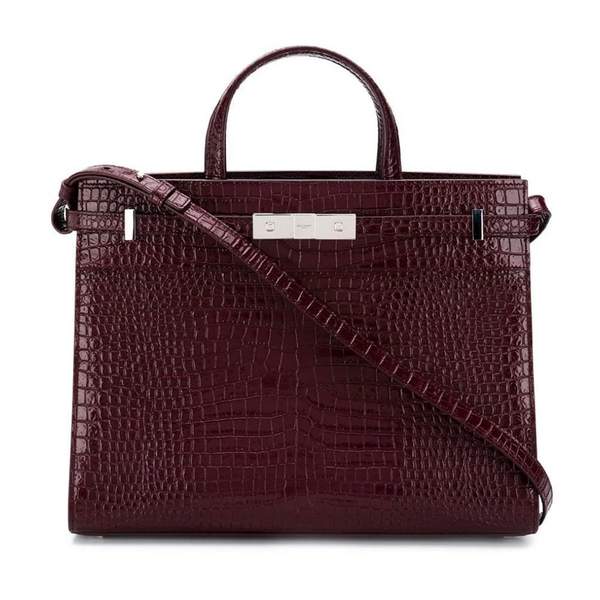 Sac à bandoulière Saint Laurent Manhattan Bordeaux