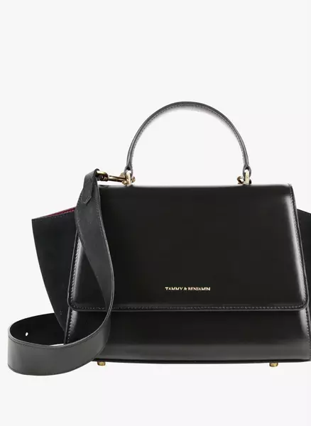 TAMMY BENJAMIN ALEXIA MINI Sac a main en cuir Noir