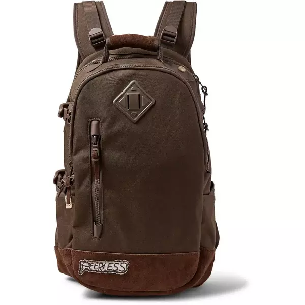 Sac à dos Visvim en nylon Cordura garni de daim, 665 £ >.