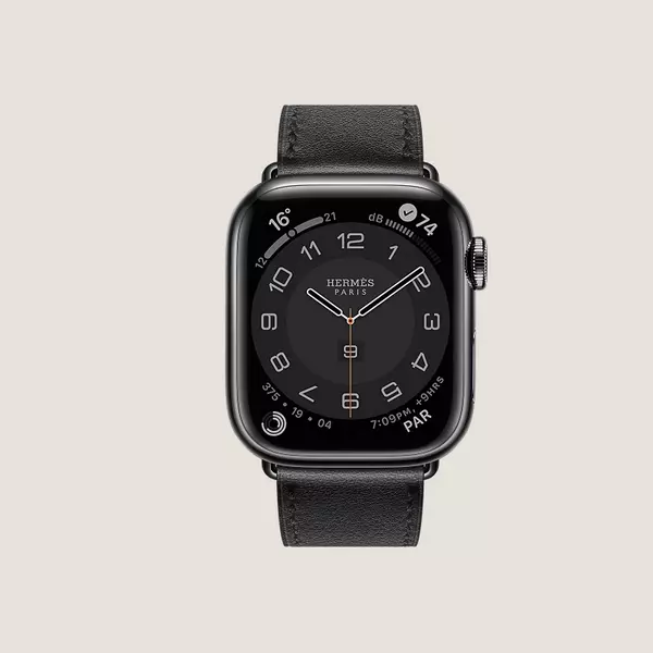 boitier series 8 noir sideral bracelet apple watch hermes simple tour 41mm