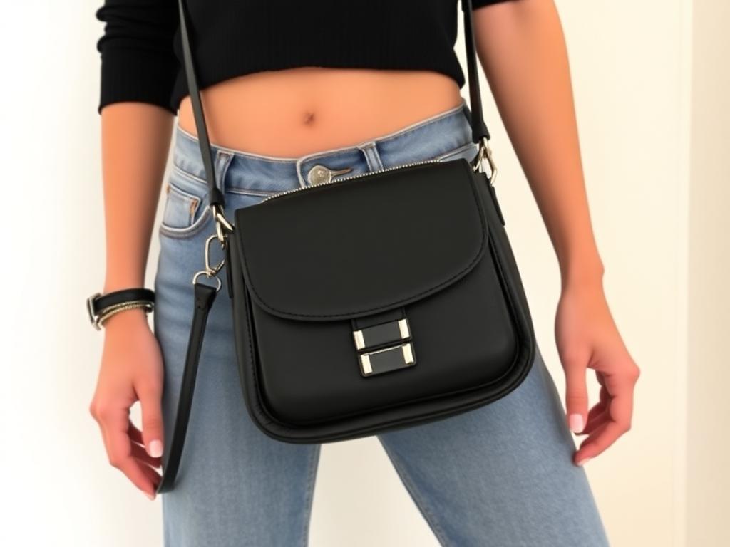 femme petite taille avec un sac