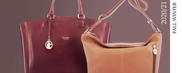 Grand Sac à Main En Cuir Marron D'Espagne - Style Porté épaule - Occasion Bon état