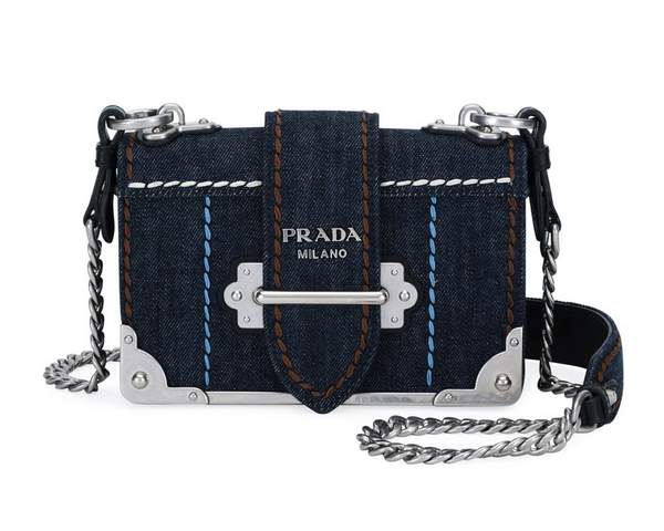 Sac Prada Cahier en denim