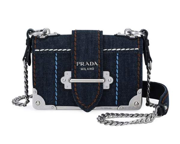 Prada Cahier Small Denim