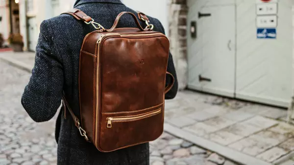 Sac à dos en cuir pour homme