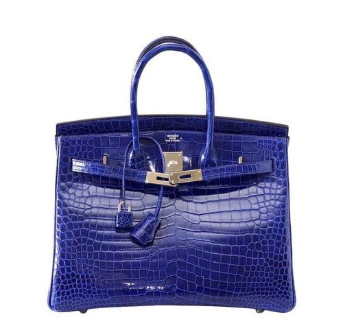 Sacs à main les plus chers - Sac à main en crocodile bleu Hermes Birkin