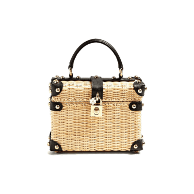 Sac panier en osier par Dolce & Gabbana