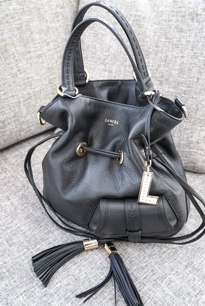 Sac seau Lancel Premier Flirt en noir