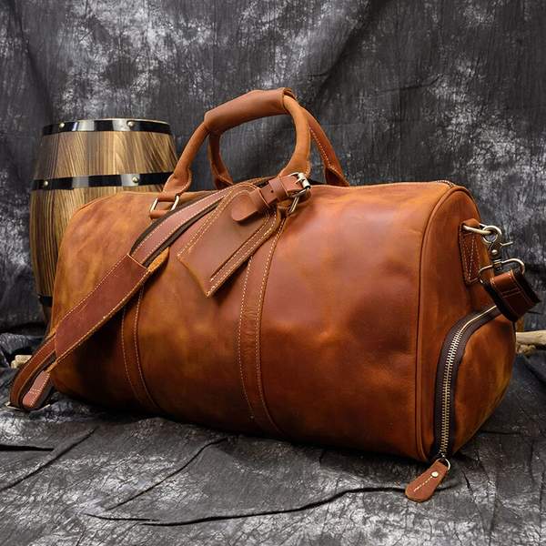 Sac Weekend en cuir pour hommes Weekender